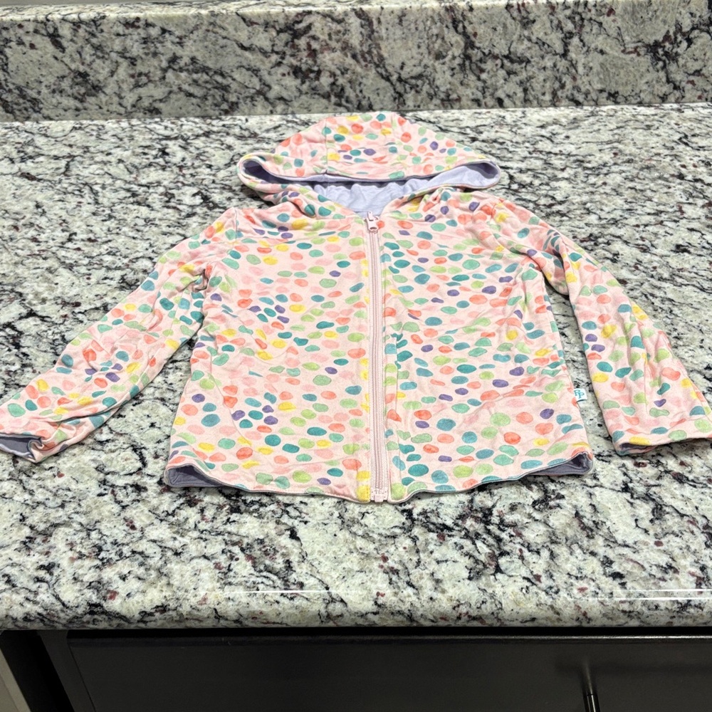 Posh Peanut Pastel Polka Dot Jacket with Hood